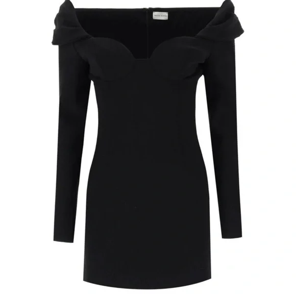 Magda Butrym - NWT- Black : size 36 off the shoulder dress! - Picture 1 of 4